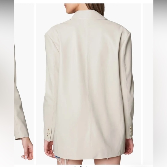 BlankNYC Revolve Bare Essentials Vegan Leather Blazer - Picture 4 of 5